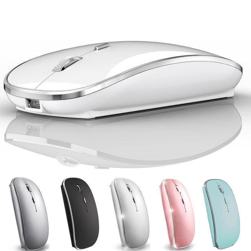 Harfoowo Bluetooth Mouse for iPad pro iPad Air Mac MacBook Pro MacBook Air MacBook Laptop Chromebook Win8/10/11 HP DELL PC - Image 1